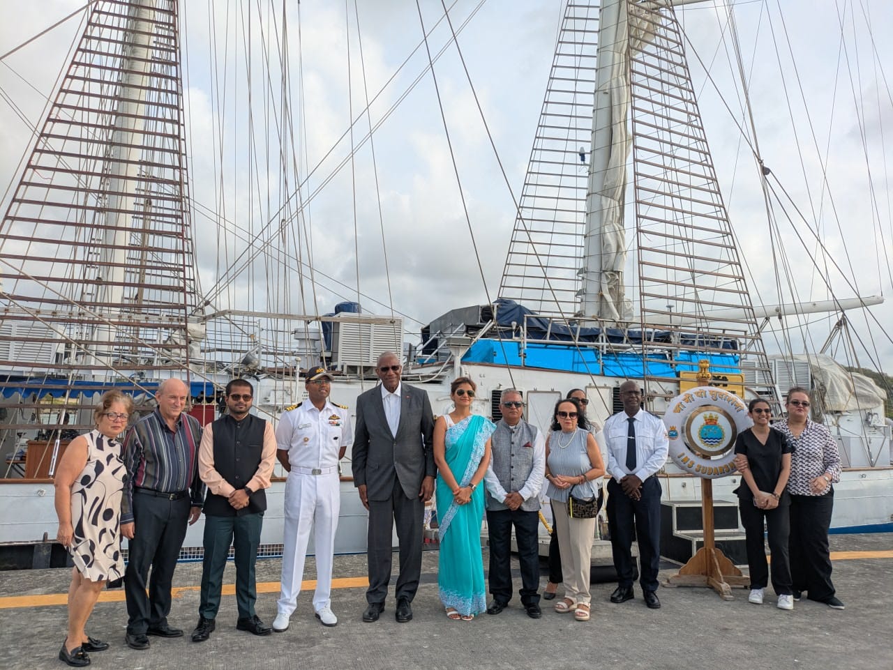 INS Sudarshini Concludes Port Call at Antigua
